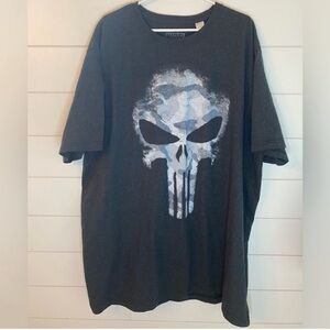Marvels The Punisher Grey Cotton Mix
Streetwear Tee Shirt Size 5X Graphic Grunge